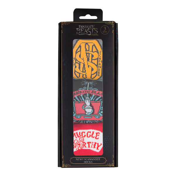*Set of 3 Pairs of Newt Scamander Socks