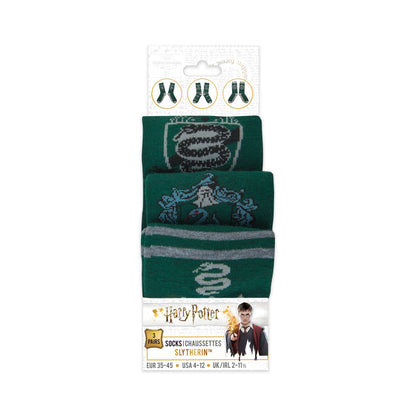 Set of 3 Pairs of Slytherin Socks