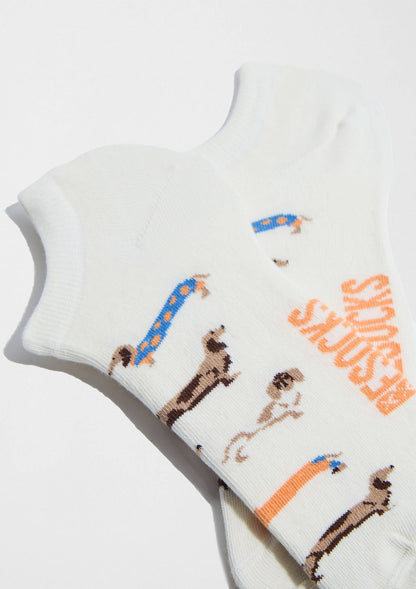 BESOCKS BePets Blue - 100% organic cotton ankle socks