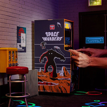 Space Invaders Quarter Scale Arcade Cabinet + Coin.