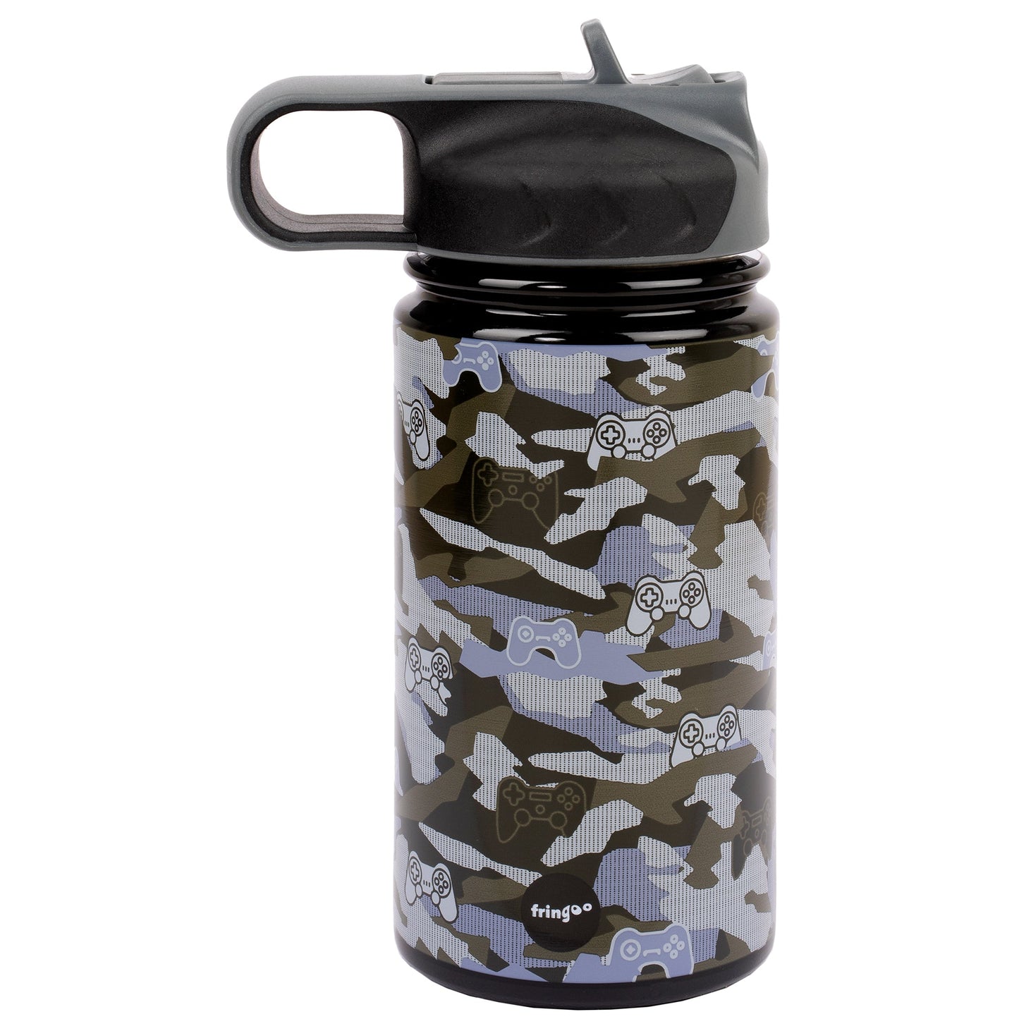Gourde en acier inoxydable avec paille 350ml - Camouflage Manette