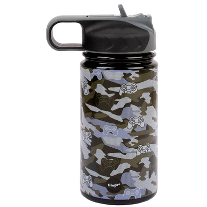 Gourde en acier inoxydable avec paille 350ml - Camouflage Manette