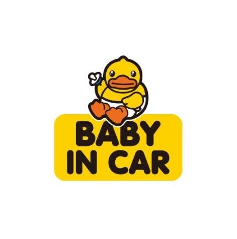 Autocollant de Voiture Canard Bébé à Bord B.Duck - Canard de Bain