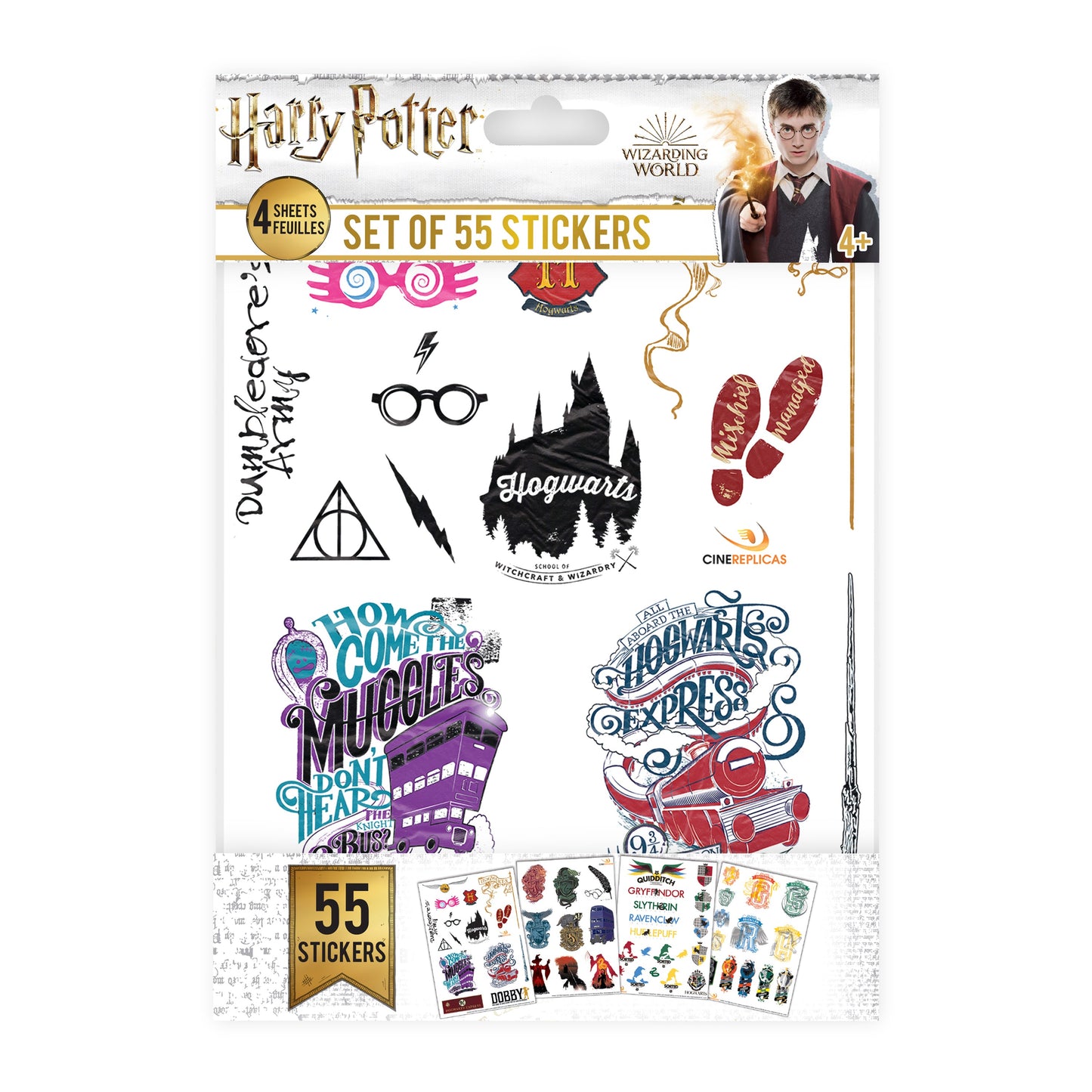 The complete collection of Harry Potter stickers