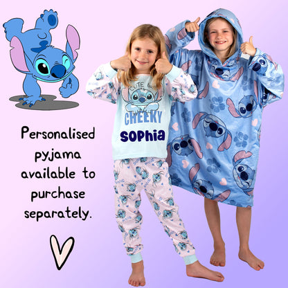 Disney Stitch Oversized Sweat à capuche Couverture -bleu