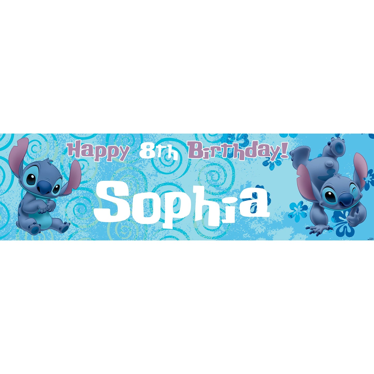 Disney Stitch Birthday Banner fille