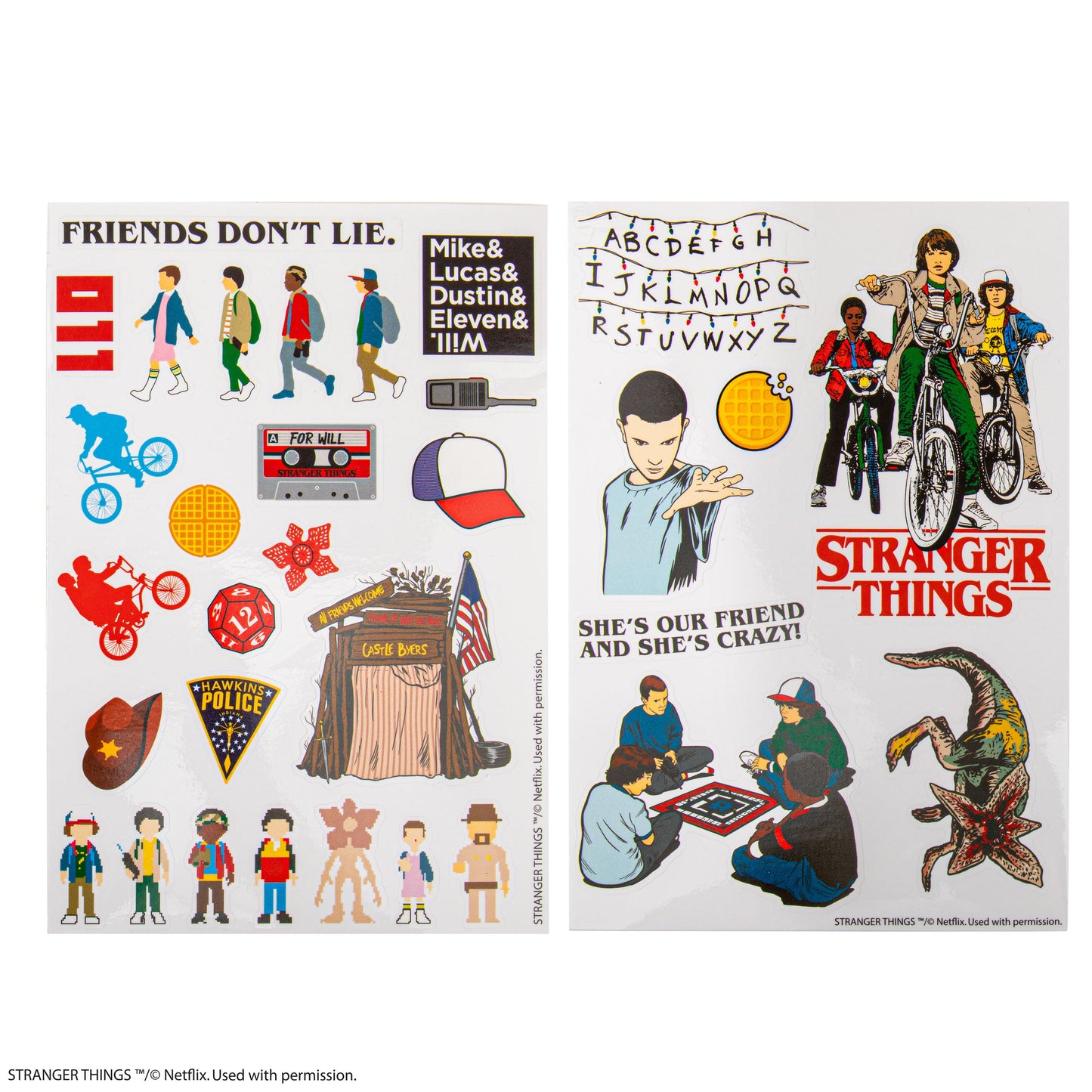 Stranger Things Seasons 1-4 Sticker Collection
