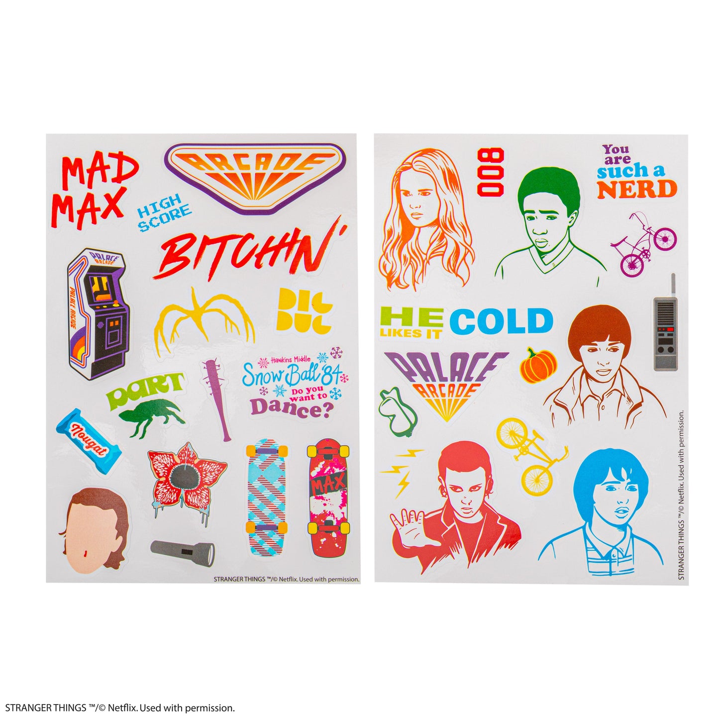 Stranger Things Seasons 1-4 Sticker Collection