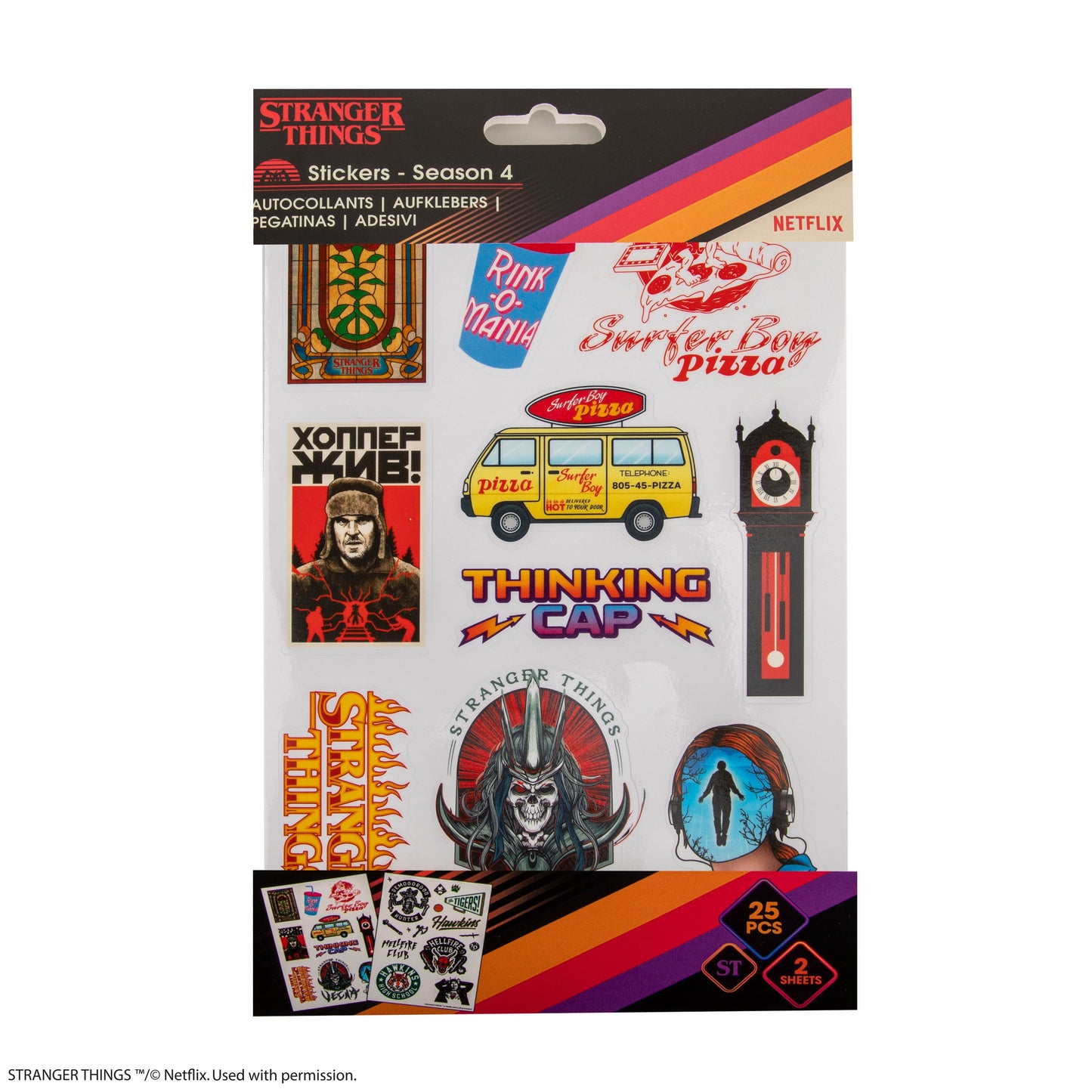 Stranger Things Season 4 Stickers