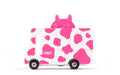 Candycar World Houten Bestelwagen - Aardbeienkoe 