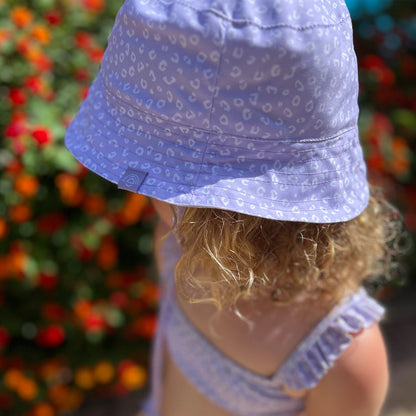 Sun Hat - Lilac - Leopard