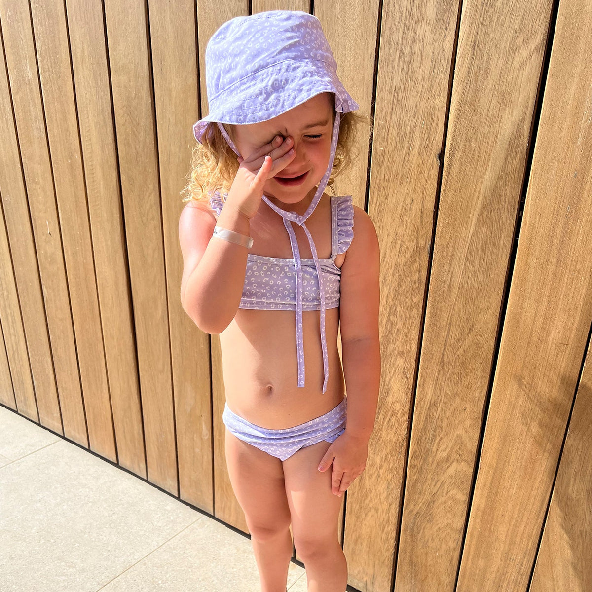 Sun Hat - Lilac - Leopard