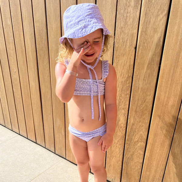 Sun Hat - Lilac - Leopard