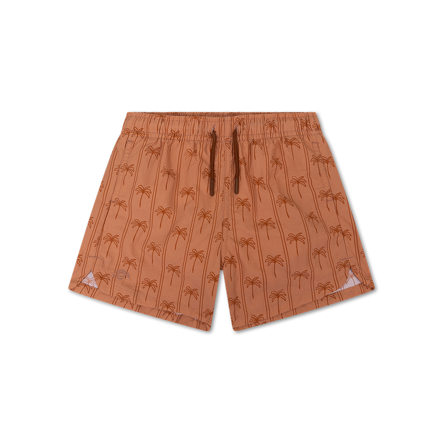 Family Bundle Swimwear - Brown - Palm Stripe