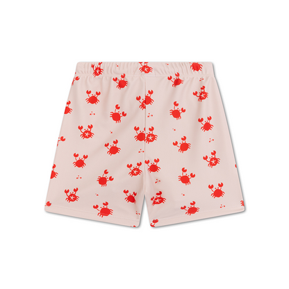 Swim Trunks - Beige/Red - Crabby