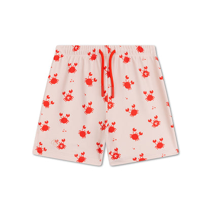 Swim Trunks - Beige/Red - Crabby