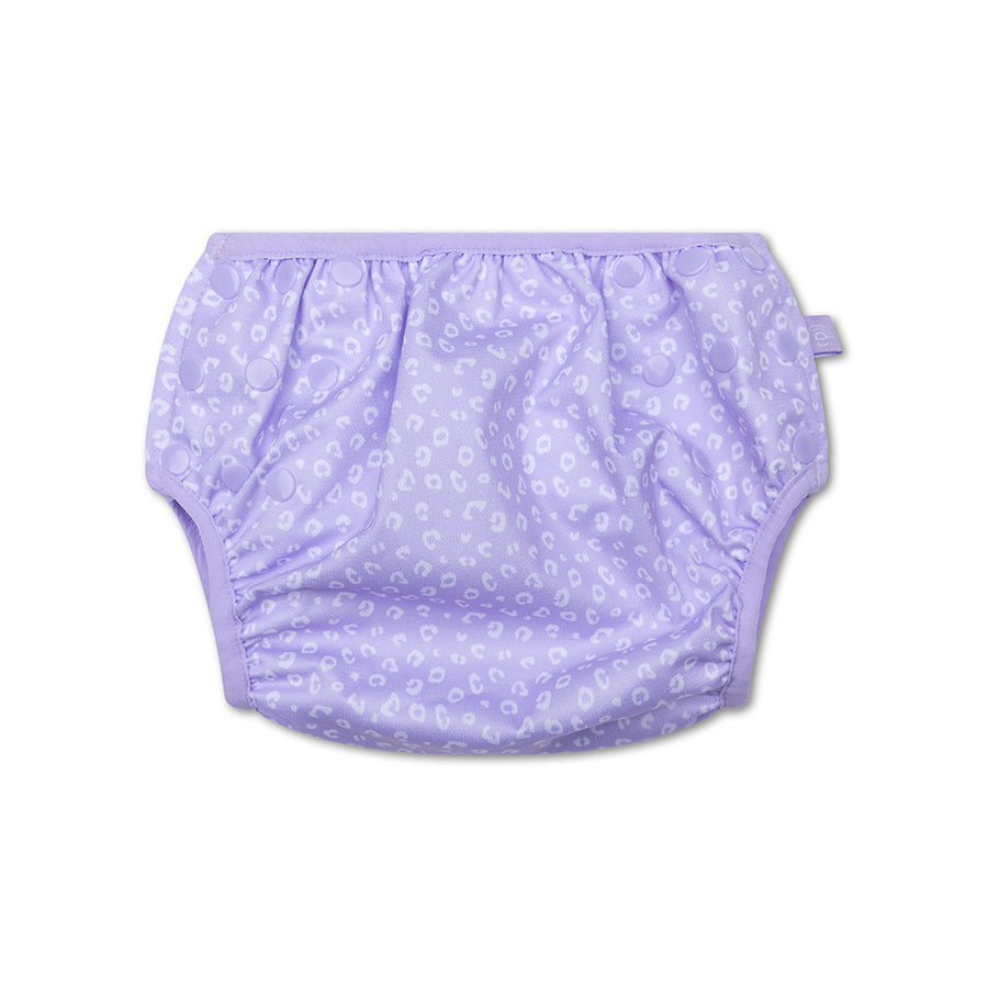 Swim Diaper - Lilac - Leopard