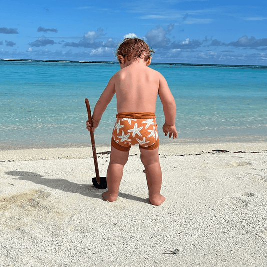 Swim Diaper - Neoprene - Orange - Seastar