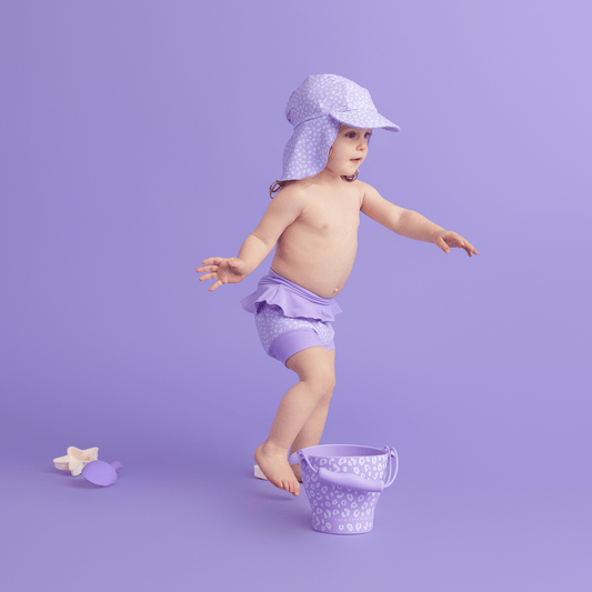 Swim Diaper - Neoprene - Lilac - Leopard
