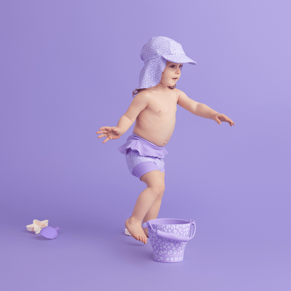 Swim Diaper - Neoprene - Lilac - Leopard