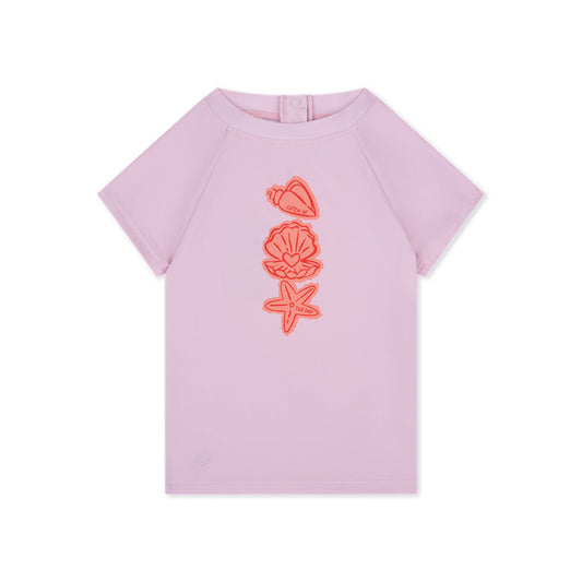 Swimming T-Shirt Short Sleeves - Pink - Coastal Charm
