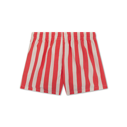 Swim Shorts - Beige/Red - Lobster Stripe - Adult