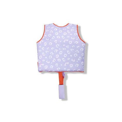 Swim Vest - Lila Leopard - 3/6 Years