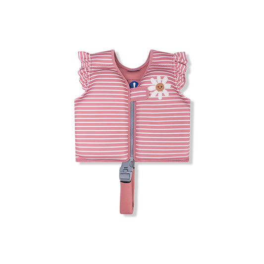 Gilet de natation - Rouge/Blanc - Fleur de marguerite