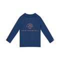 Swimming T-Shirt - Long Sleeve - Dark Blue - Solid Colour