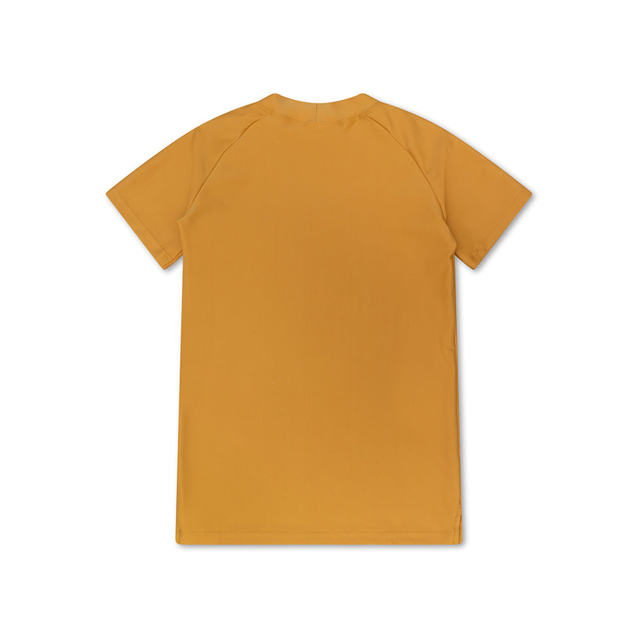 Swimming T-Shirt - Short Sleeve - Yellow - Solid Colors