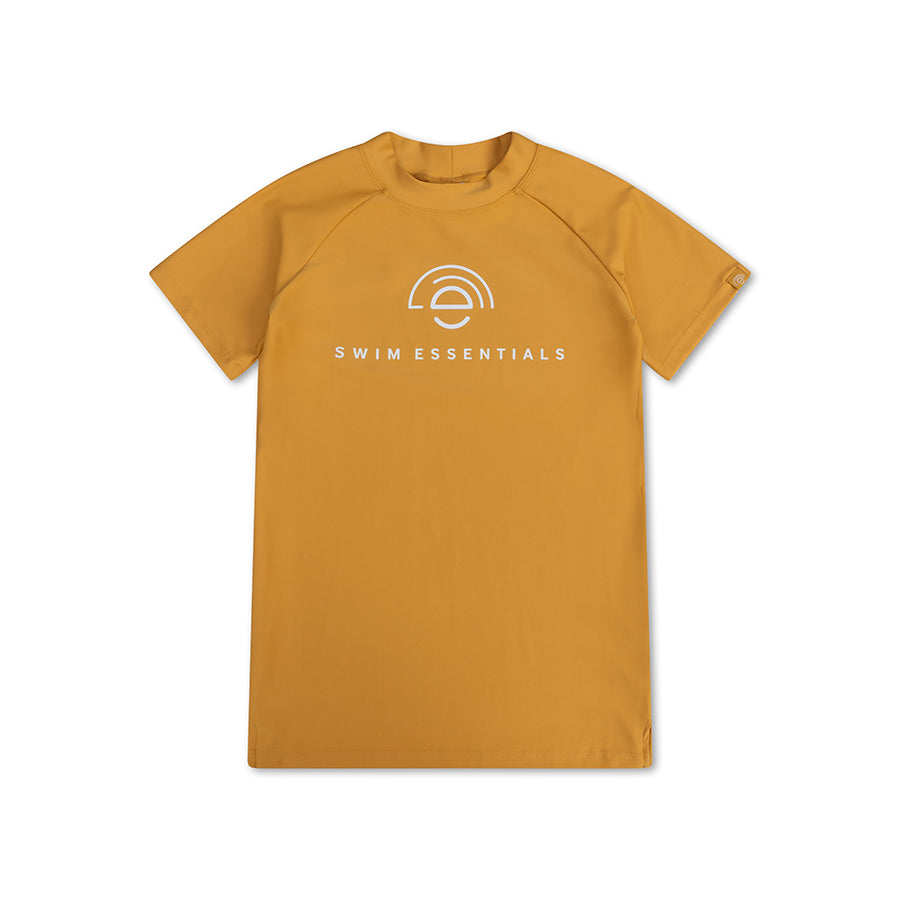 Swimming T-Shirt - Short Sleeve - Yellow - Solid Colors