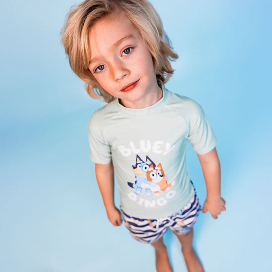 Swimming T-Shirt - Long Sleeve - Light Blue - Pure Tones
