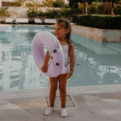 Animal Swim Ring - Lilac - Leopard - Ø 55 cm