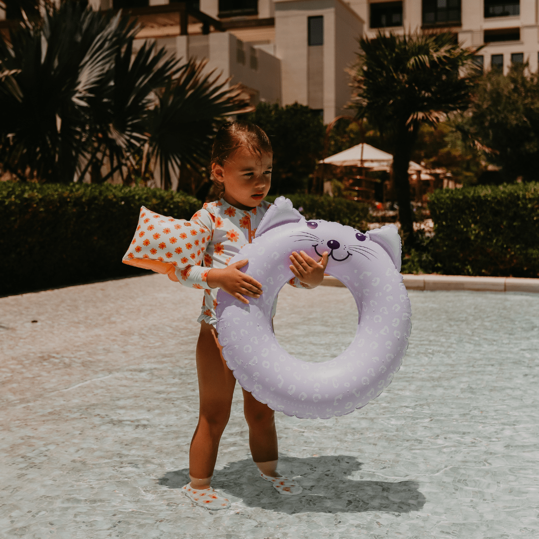 Animal Swim Ring - Lilac - Leopard - Ø 55 cm