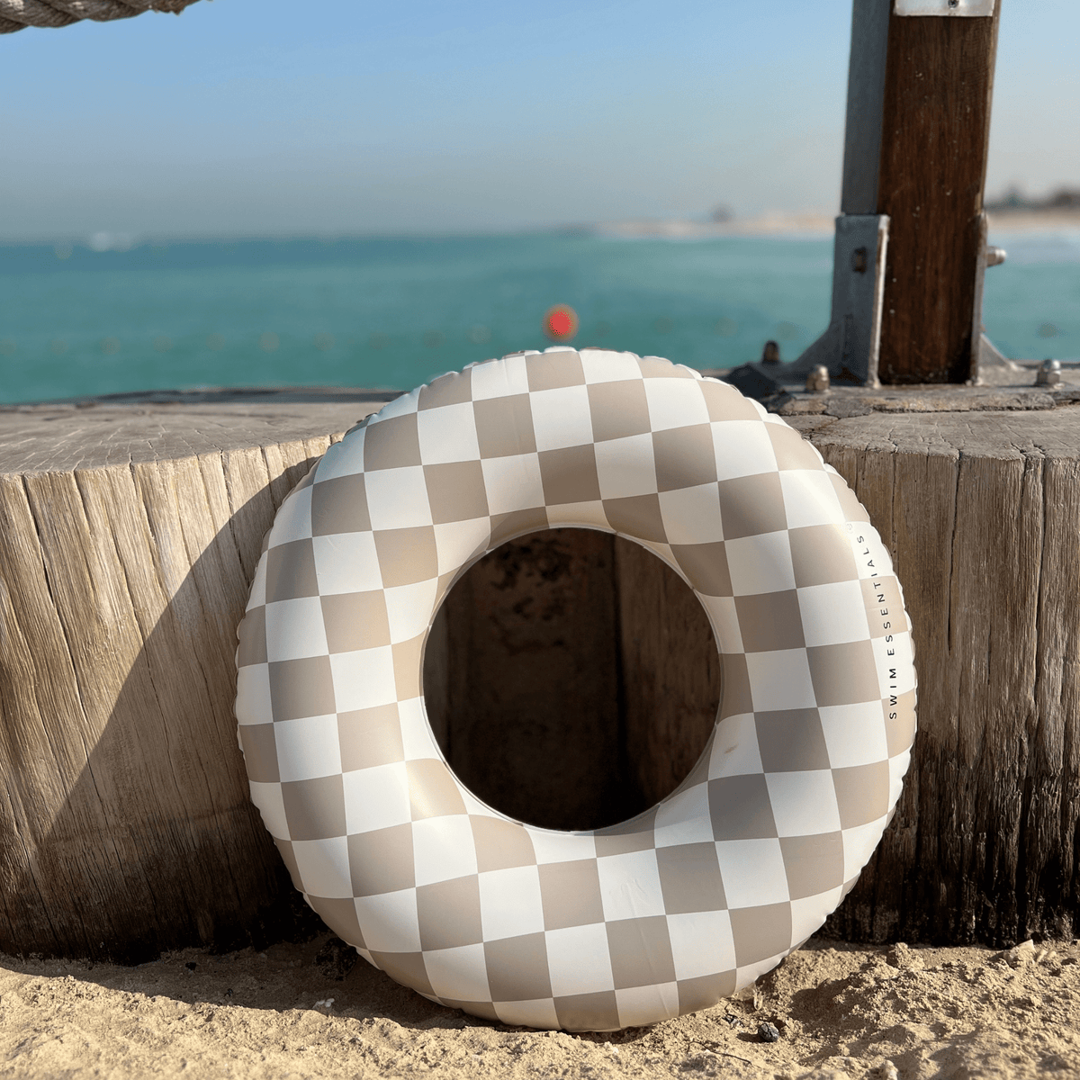 Swim Ring - Beige - Checkmate