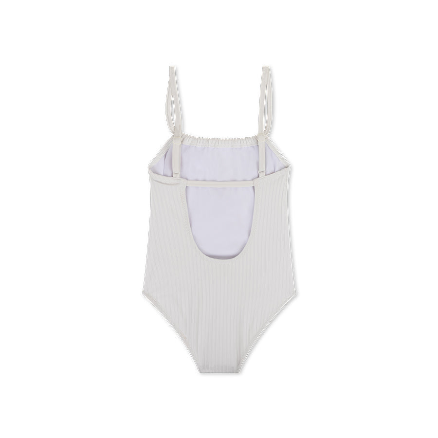 Girls Swimsuit - White - White Pearl