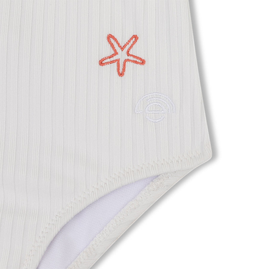 Girls Swimsuit - White - White Pearl