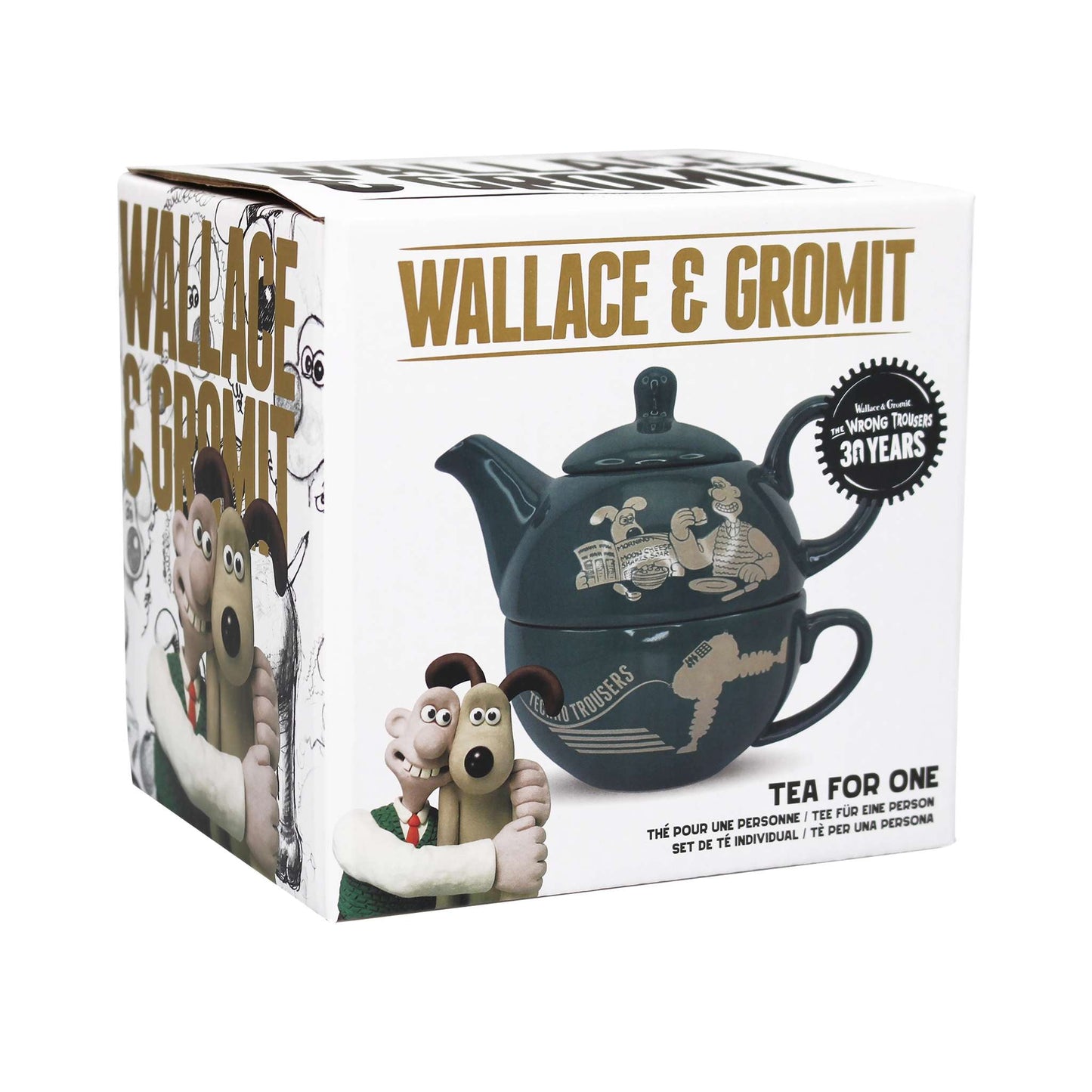 Wallace & Gromit Wrong Trousers Individual Tea Set