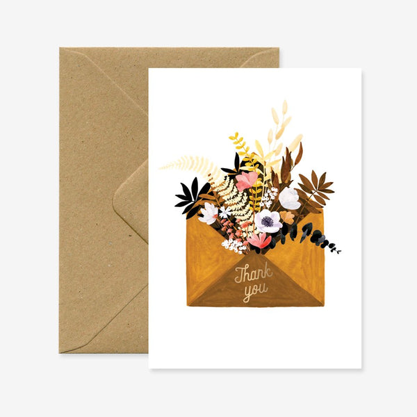 Flower Envelope - Thank You Card