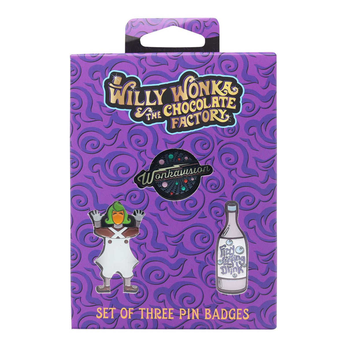 Set of 3 Willy Wonka Pins