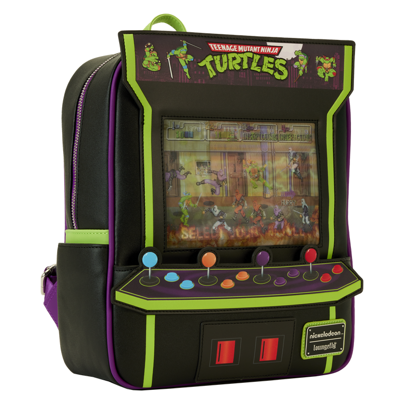 Teenage Mutant Ninja Turtles mini-rugzak - Vintage lenticulaire arcade