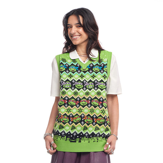 Teenage Mutant Ninja Turtles Knitted Christmas Tank Top