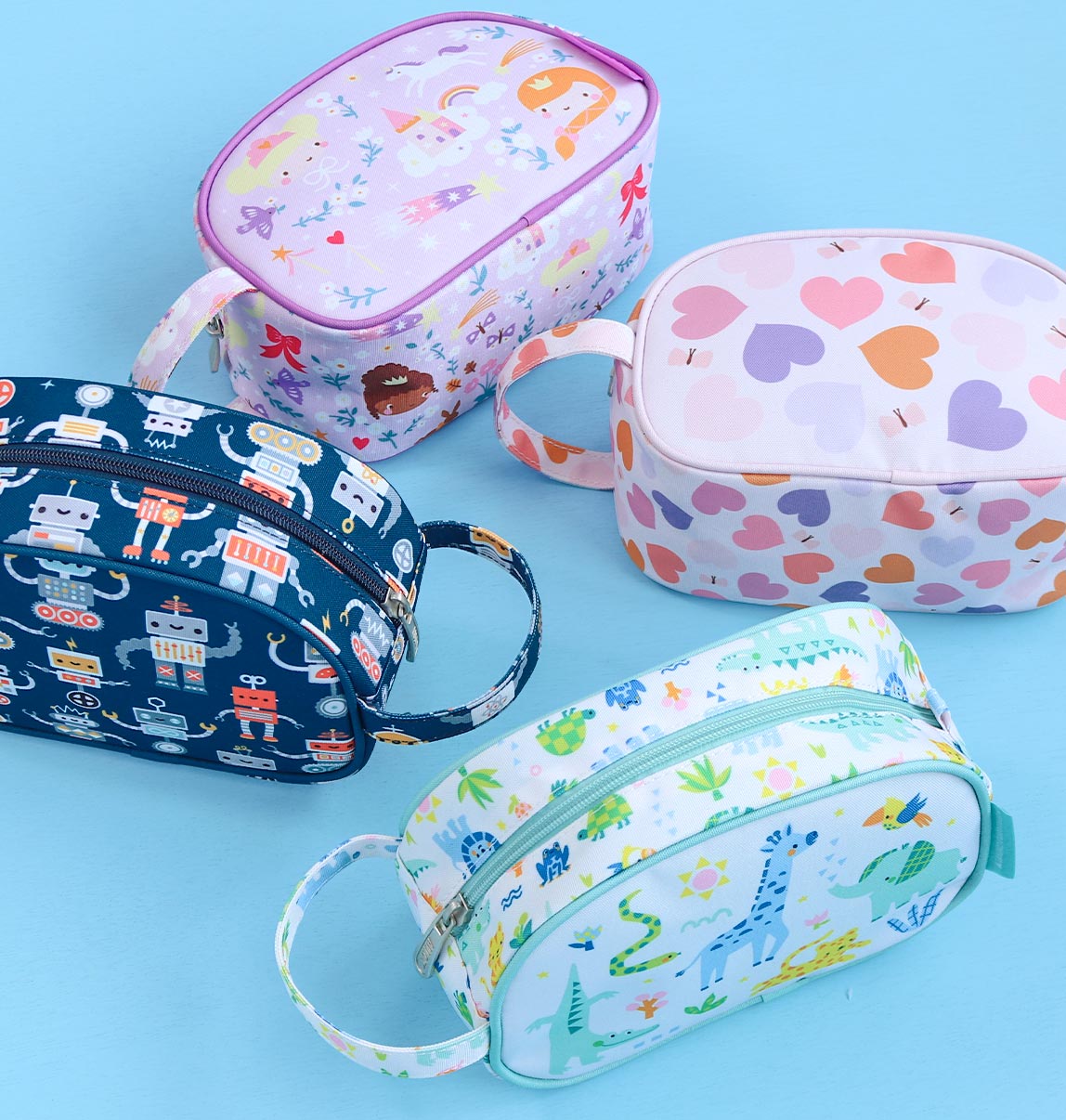Trousse de toilette enfant - Cœurs – vue 7 – A Little Lovely Company