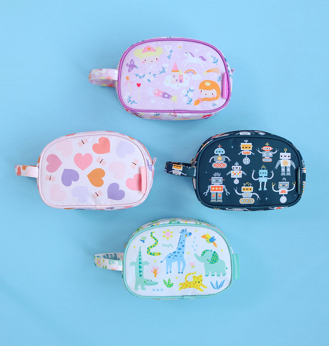 Trousse de toilette enfant - Robots – vue 3 – A Little Lovely Company