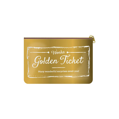 Roald Dahl (Charlie) PU Pouch Gold Tkt. – 16 cm x 24 cm