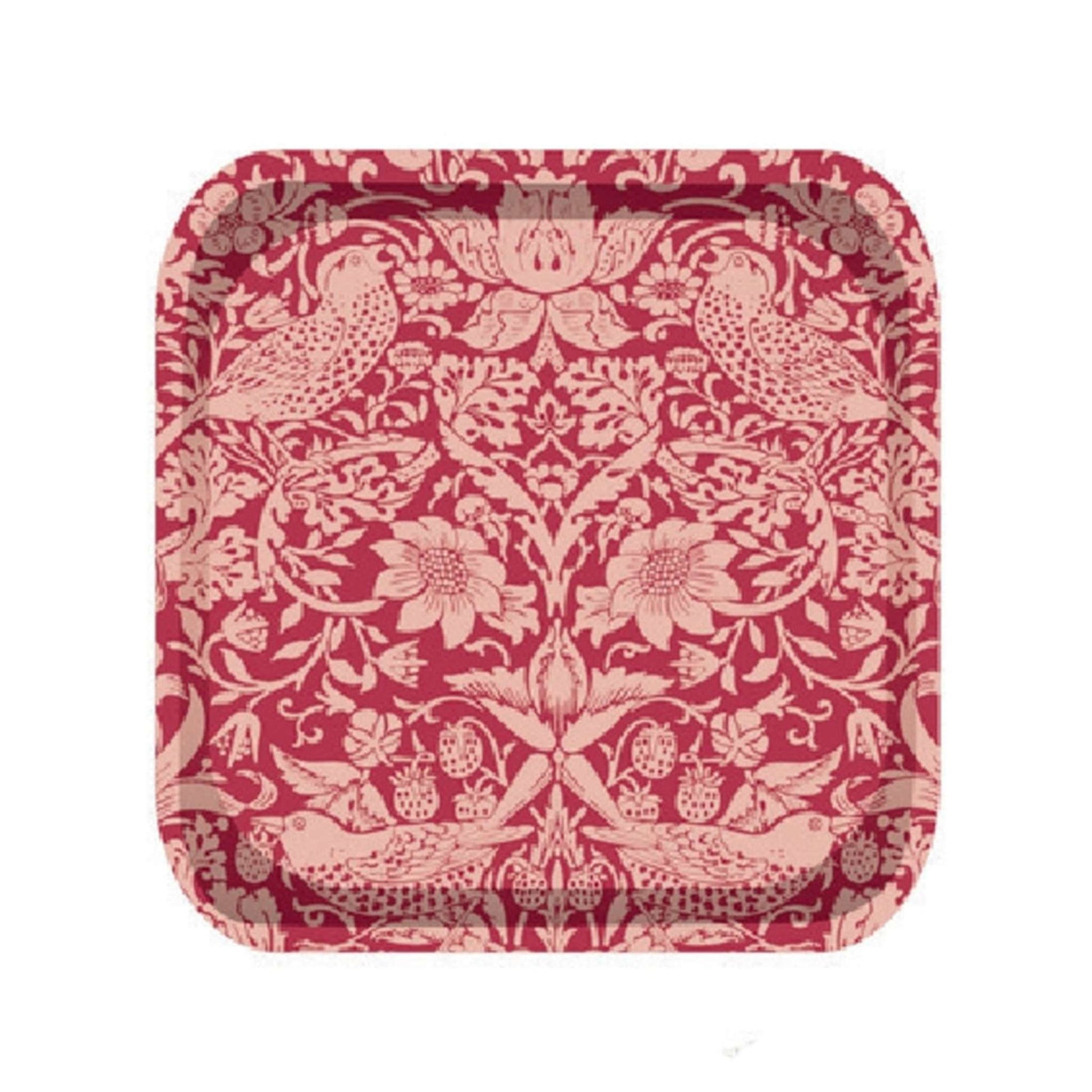 Plateau William Morris - ACS Raspberry 20x20 cm