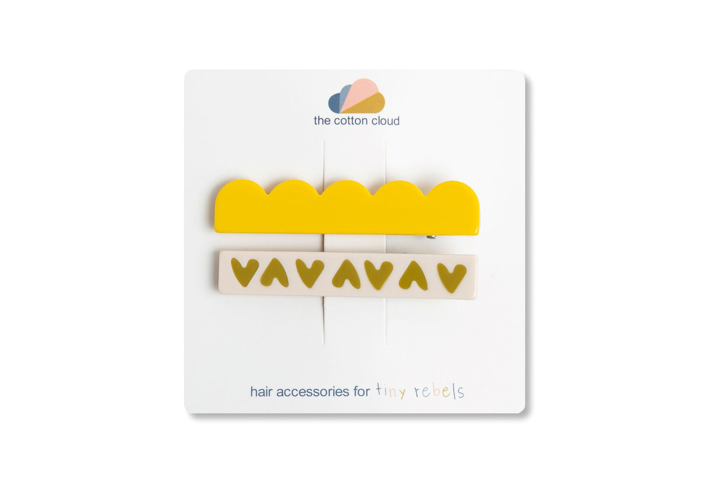 Set of 2 Maxi Lemon Hair Clips