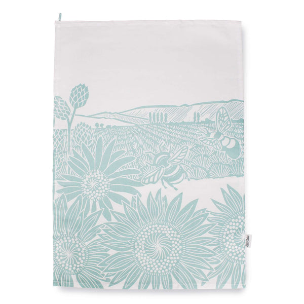 Tea towel Kate Heiss Powder blue