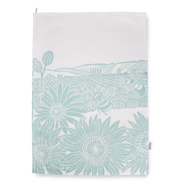 Tea towel Kate Heiss Powder blue