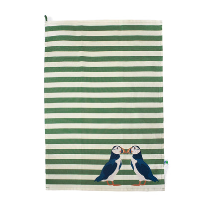 RSPB puffin tea towel